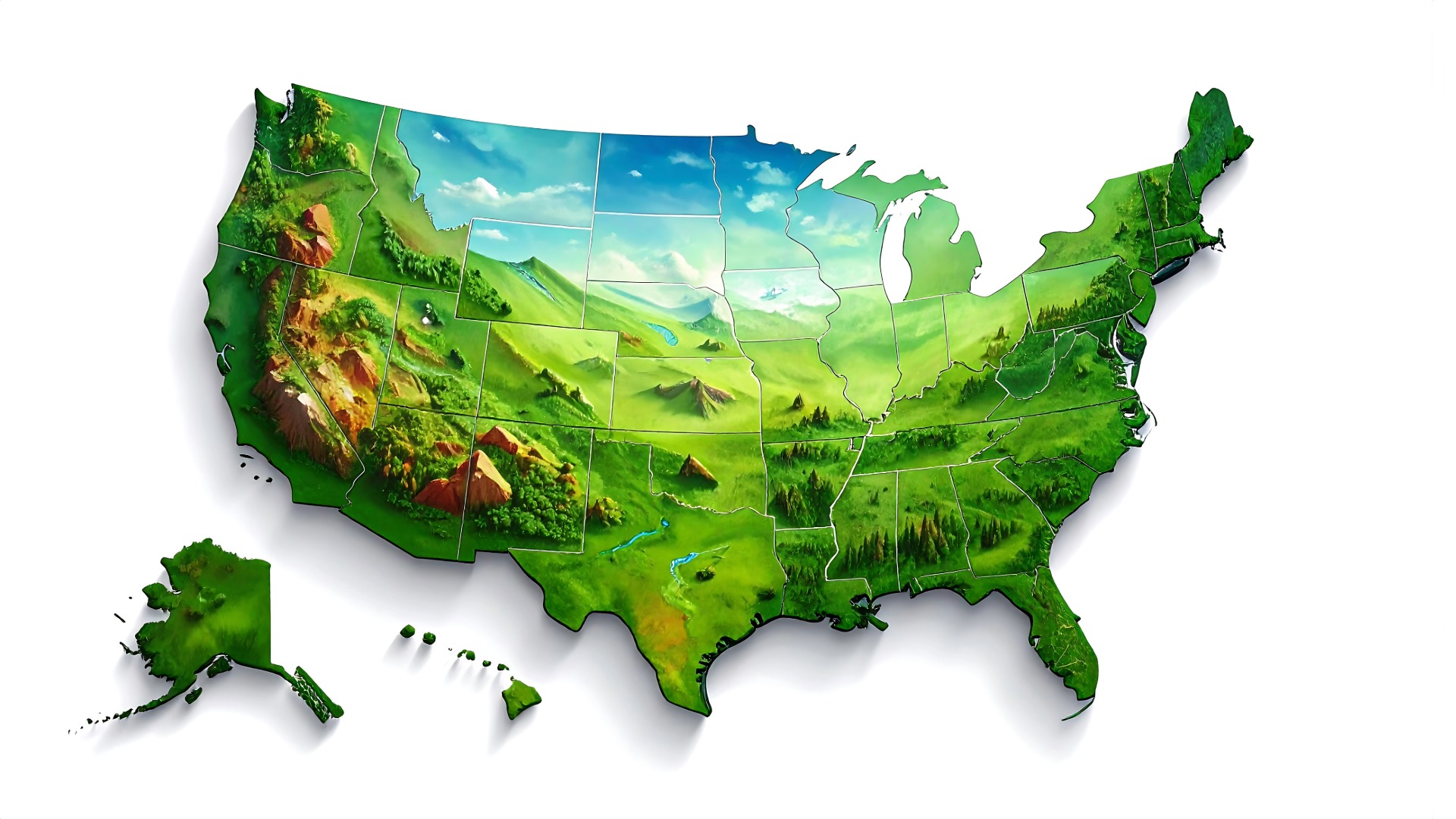 usa climate map